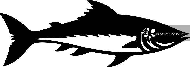 梭鱼剪影图片素材