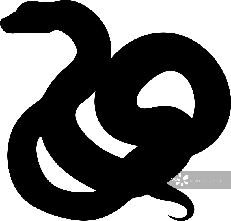 蟒蛇轮廓图片素材