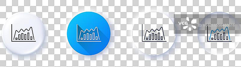 投资图表线条图标 财务图表线条图片素材