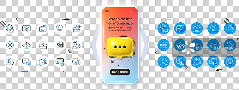 在线投票洗钱和网络商店线路图片素材