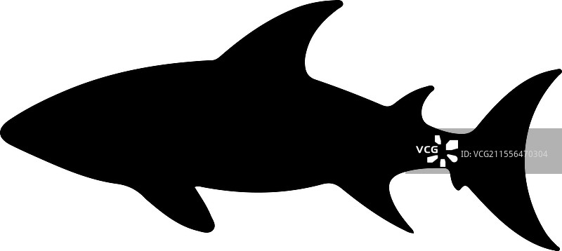 狗鱼轮廓图片素材