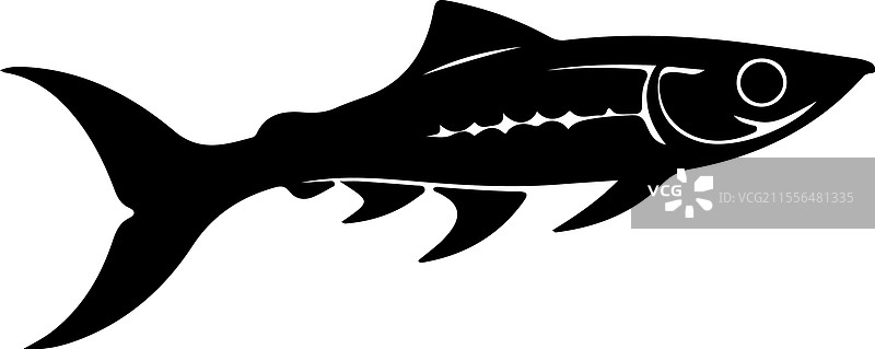 鱼叉轮廓图片素材