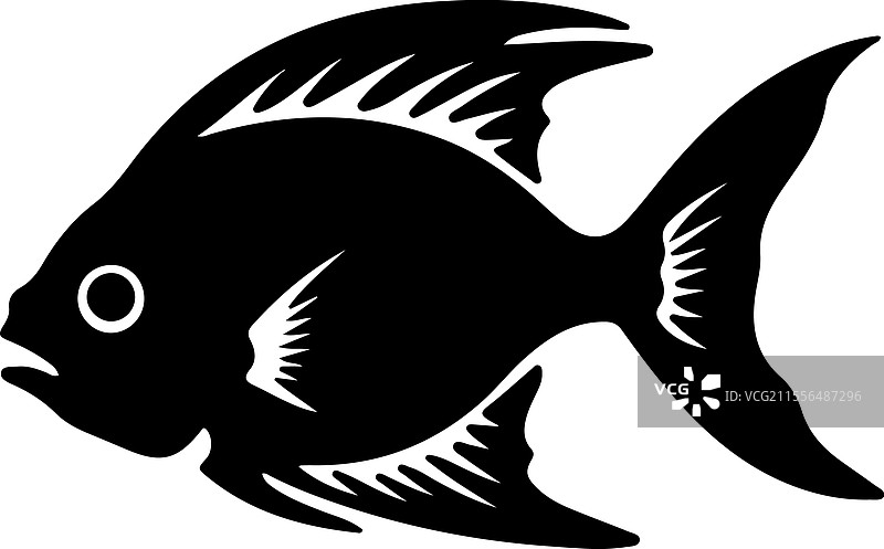 斧头鱼轮廓图片素材