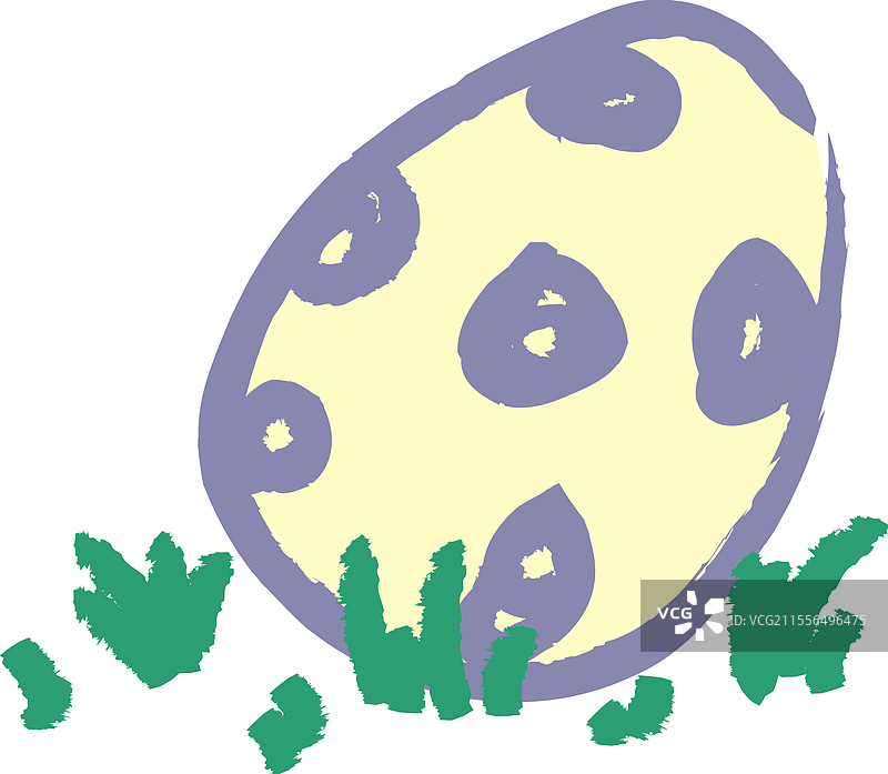 蜡笔画的孩子们在草地上涂鸦恐龙蛋图片素材