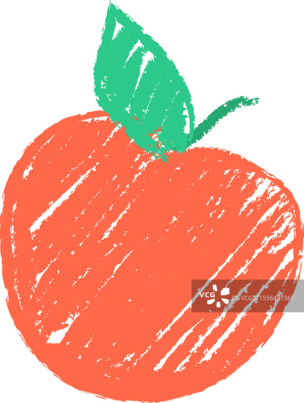 苹果蜡笔铅笔艺术图片素材