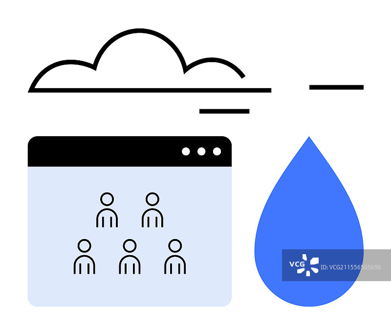 基于云的团队协作工具图片素材