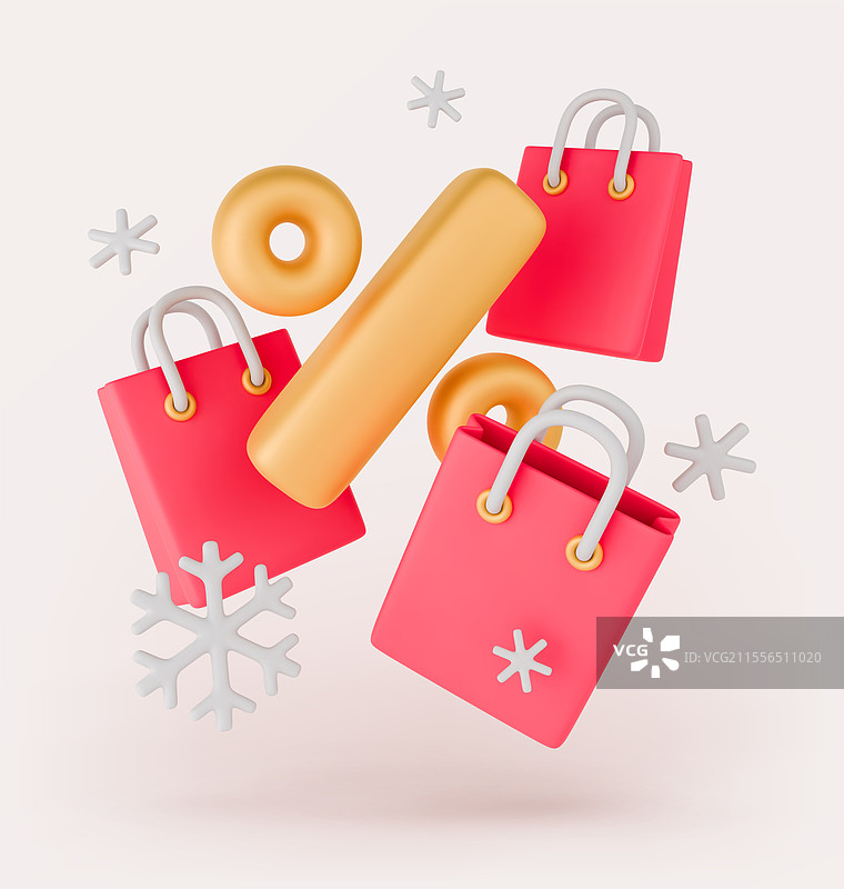 季节性折扣3D概念图片素材