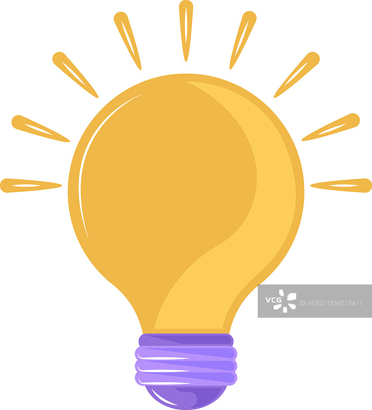 创意灵感灯泡图标图片素材