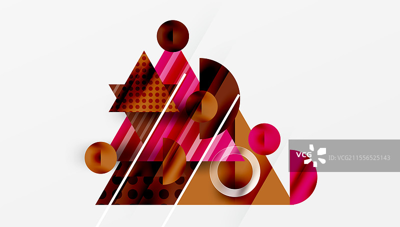 光滑的抽象背景 - 分层三角形与图片素材