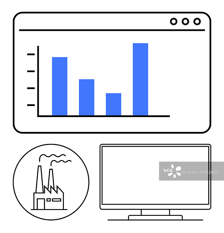 工业制造中的数据分析图片素材
