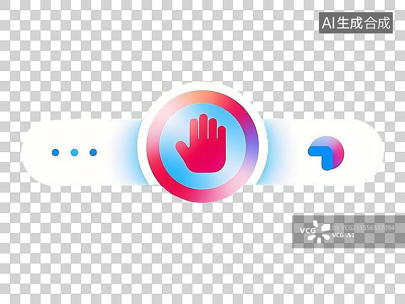 【AI数字艺术】禁止触摸标志图片素材