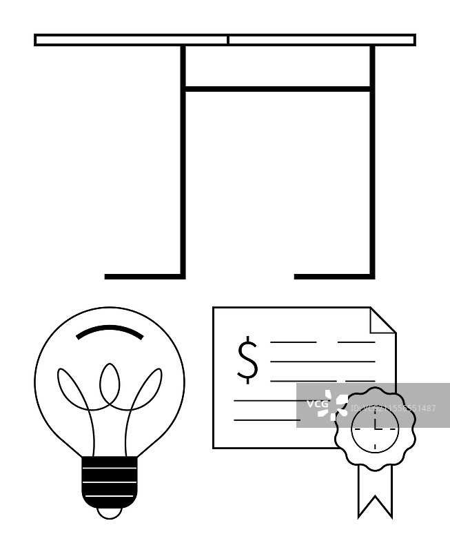概念性的桌面灯光图片素材