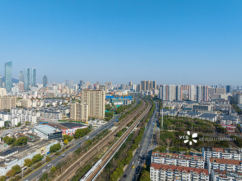 长三角地区江苏省无锡市城市建筑风光图片素材