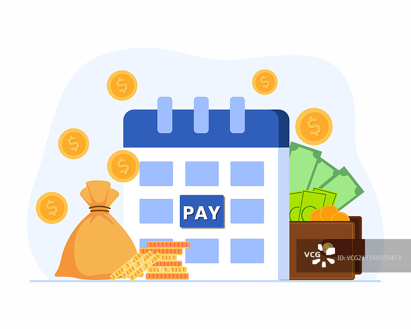 税务支付日程安排在日历上图片素材