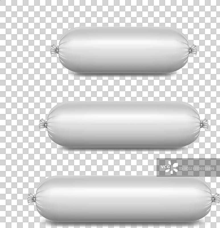 3D真实的空白白色聚乙烯图片素材