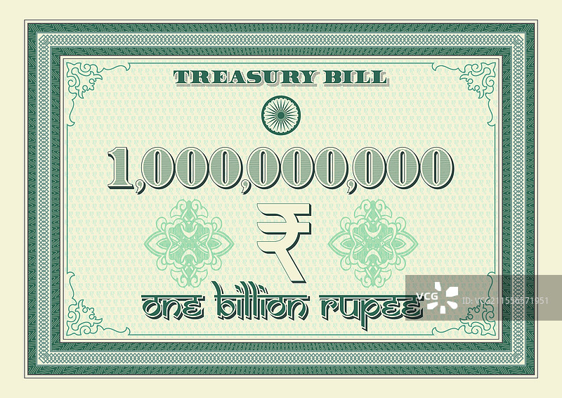 印度卢比十亿国债图片素材