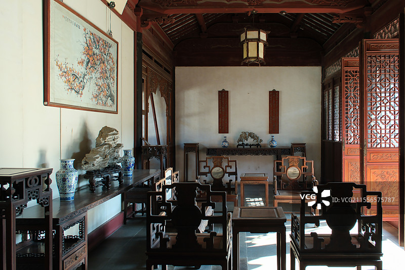 同里古镇珍珠塔园御史第玉兰堂图片素材