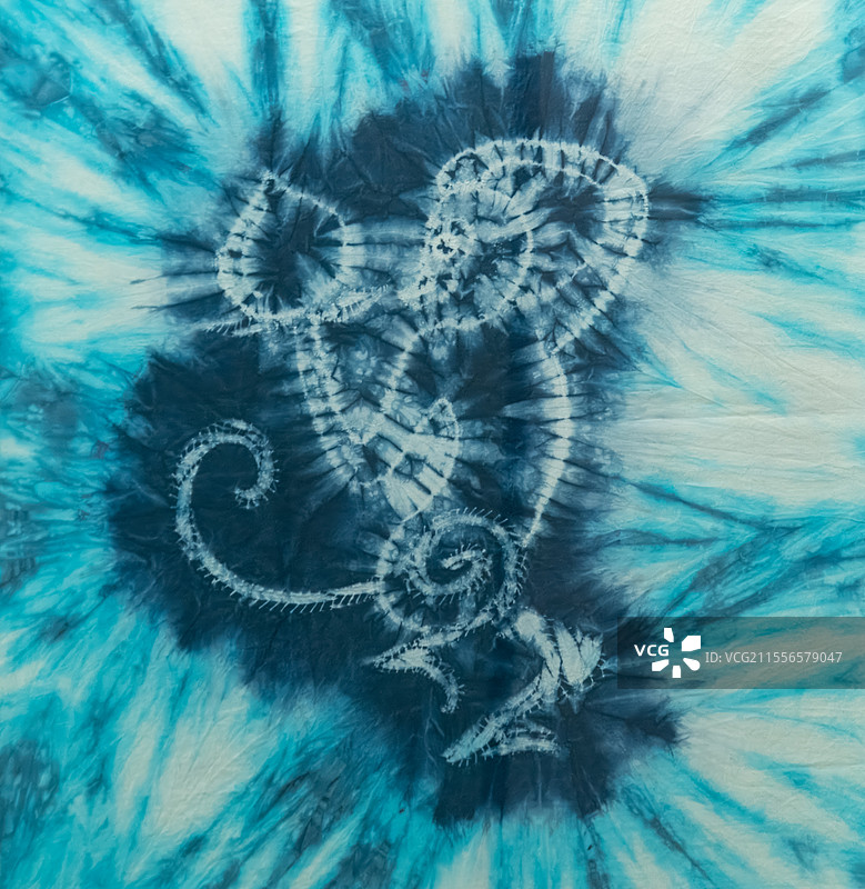 非遗，扎染，图案与纹样，十二生肖，猴图片素材