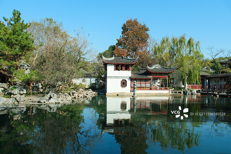 同里古镇珍珠塔园御史第浮翠舫图片素材