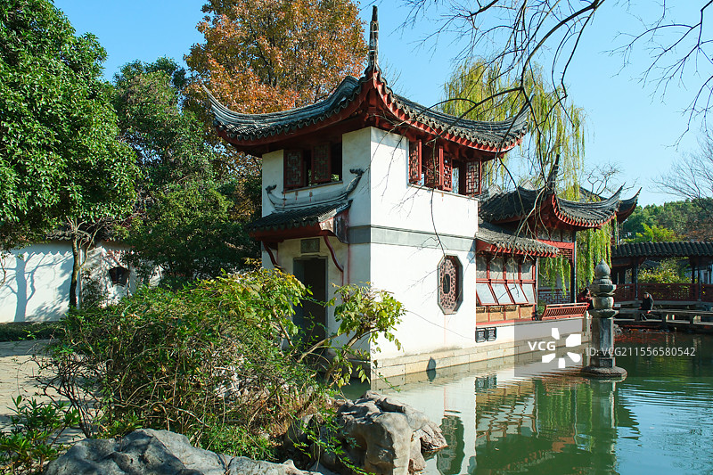 同里古镇珍珠塔园御史第浮翠舫图片素材