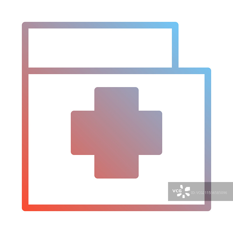 渐变色设计风格的医疗文件图标图片素材