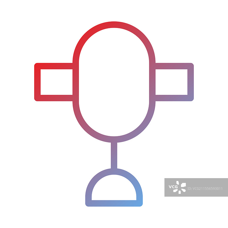 音频和播客的渐变麦克风图标图片素材