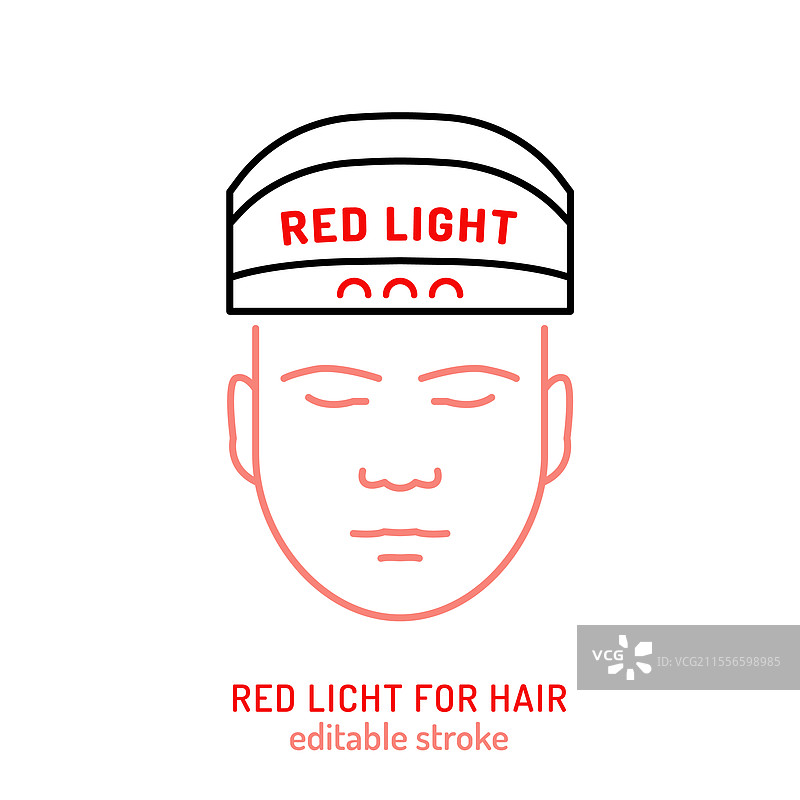 红光疗法图标 光生物调节标志图片素材