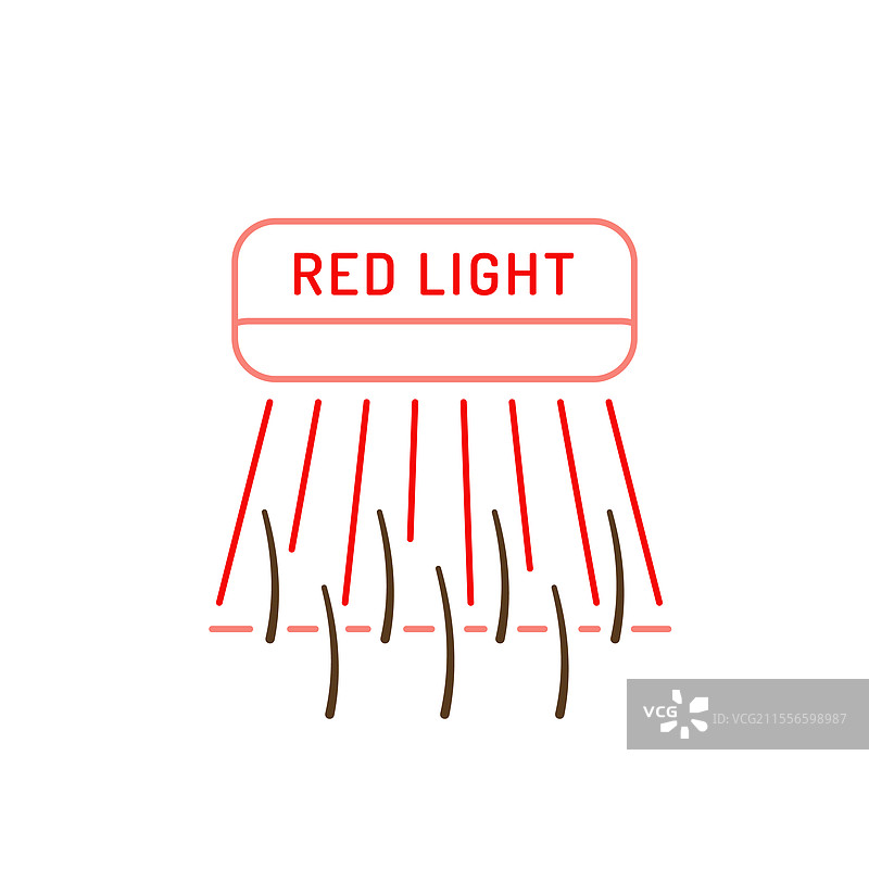 红光疗法图标 光生物调节标志图片素材
