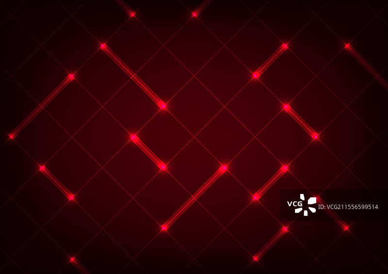 深红色方形科技光线线条图案背景图片素材
