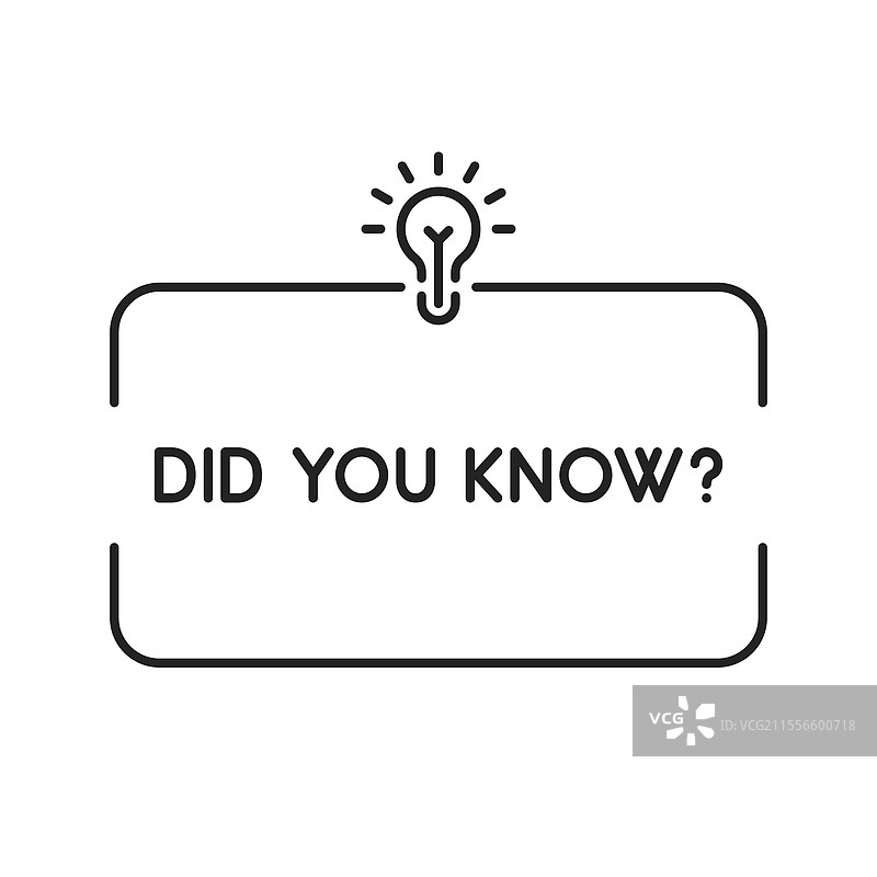 细线灯泡的知识横幅图片素材