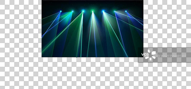 激光灯光秀明亮的LED激光束DJ灯光图片素材