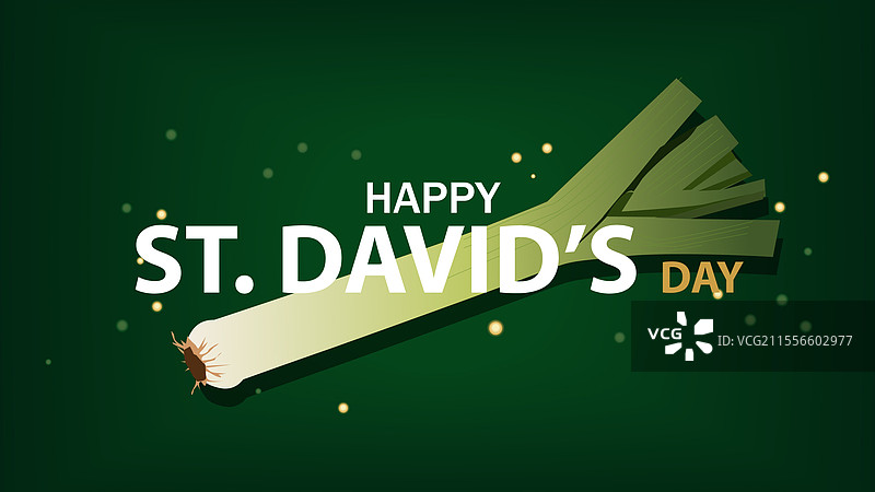 快乐的圣大卫日庆祝横幅图片素材