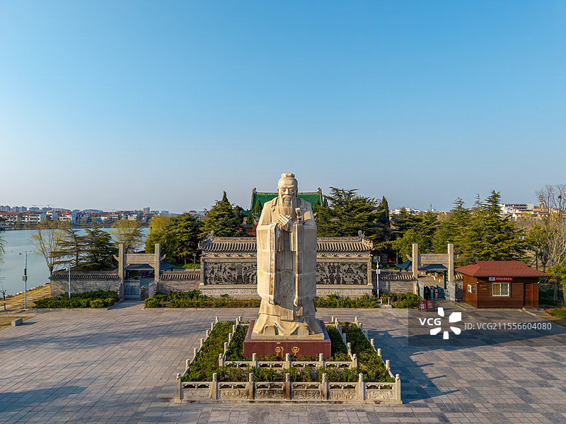 中国河南省周口市淮阳区孔子弦歌台图片素材