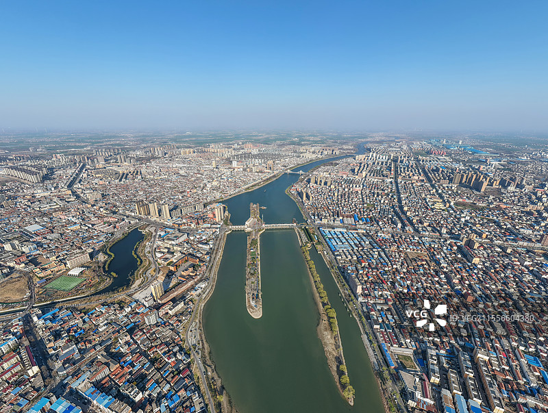 中国河南省周口市沈丘沙河大闸图片素材