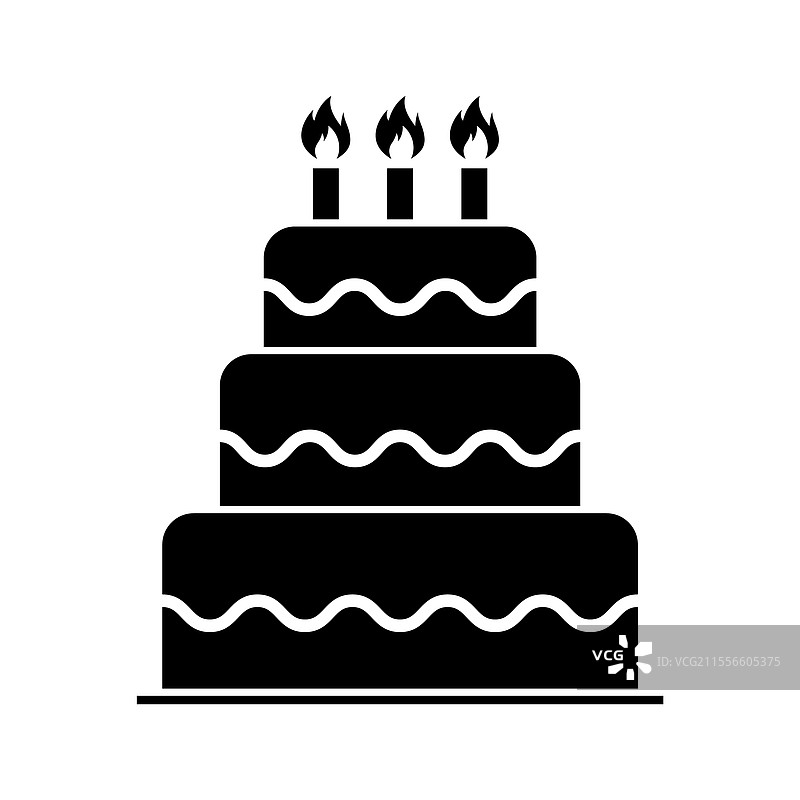 甜美蛋糕图标 烘焙 甜点 食物 符号 快乐图片素材