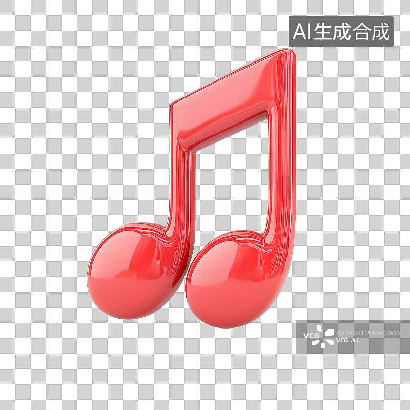 【AI数字艺术】3D音乐音符图片素材