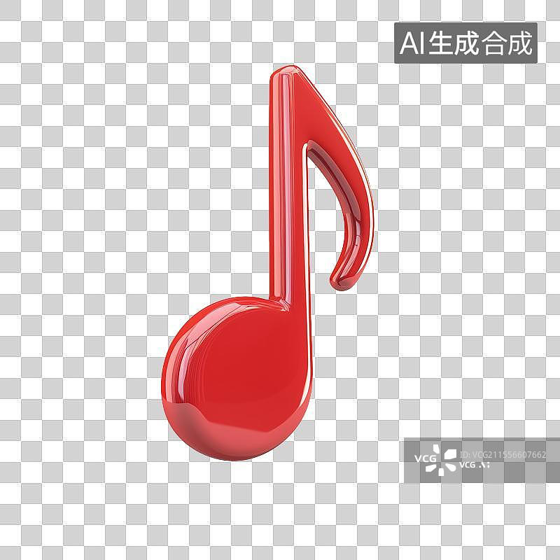 【AI数字艺术】3D音乐音符图片素材