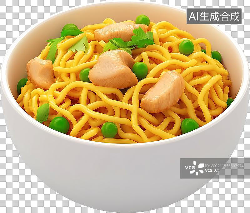 【AI数字艺术】一碗葱油拌面图片素材