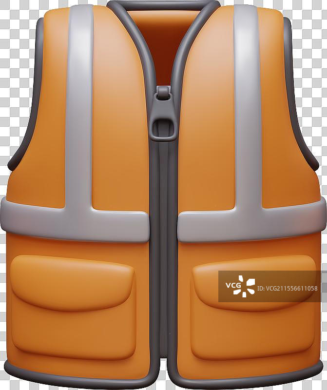 亮色无袖反光条背心图片素材