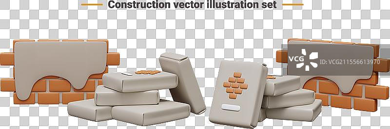 建筑工地的工具套件图片素材