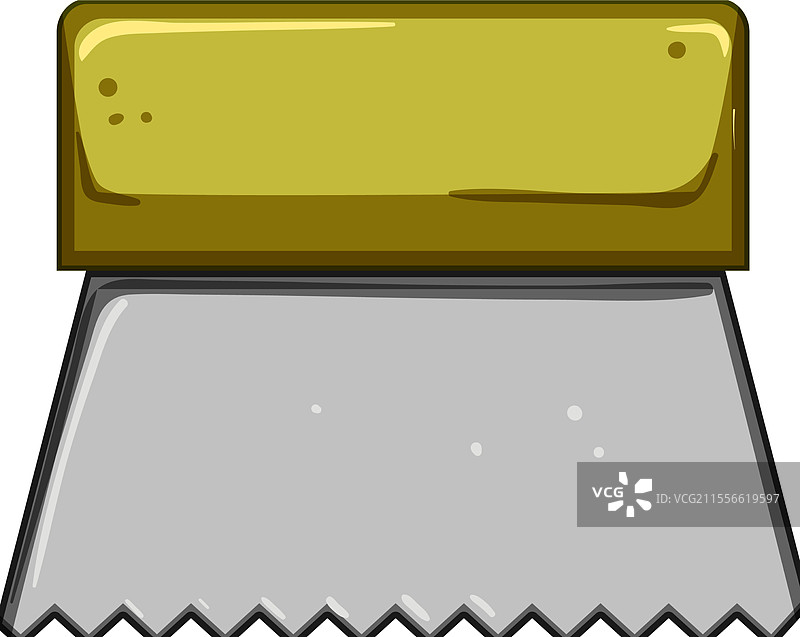 卡通风格的凹槽抹子图片素材