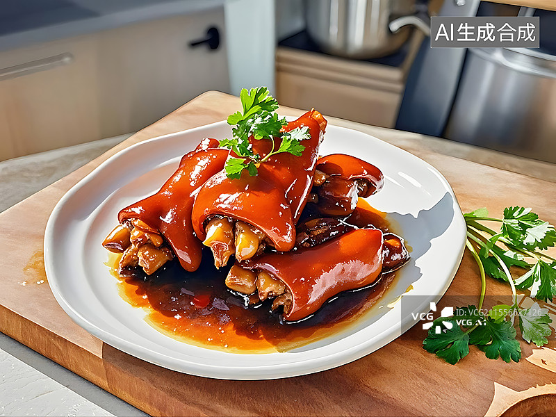 【AI数字艺术】红烧猪蹄图片素材