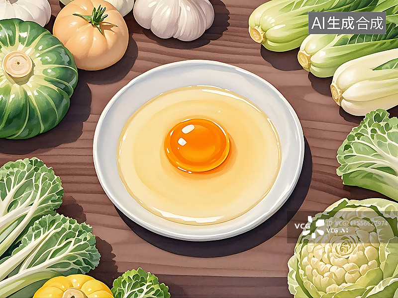 【AI数字艺术】鸡蛋羹图片素材