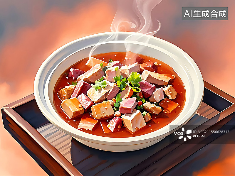 【AI数字艺术】鸡血汤图片素材