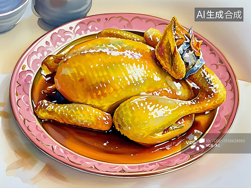 【AI数字艺术】叫花鸡图片素材