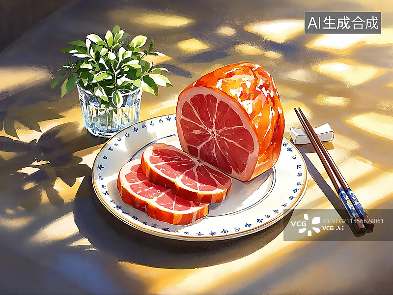 【AI数字艺术】金华火腿图片素材