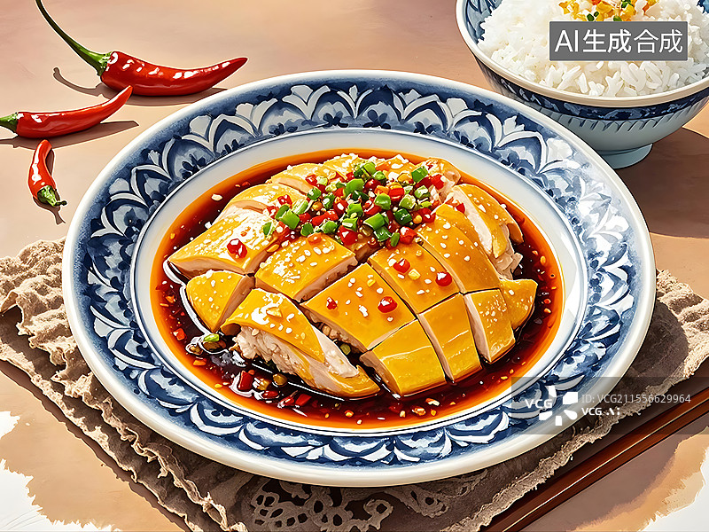 【AI数字艺术】口水鸡图片素材