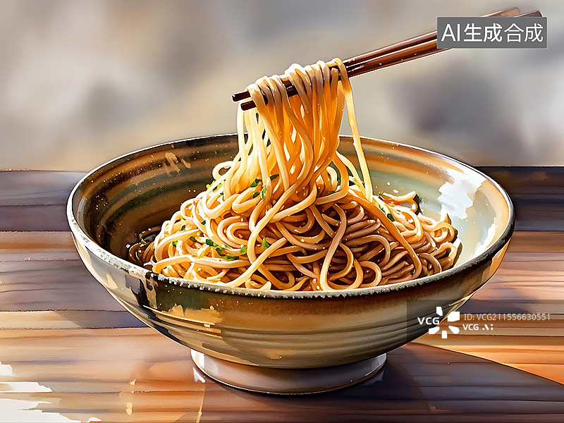 【AI数字艺术】凉面图片素材