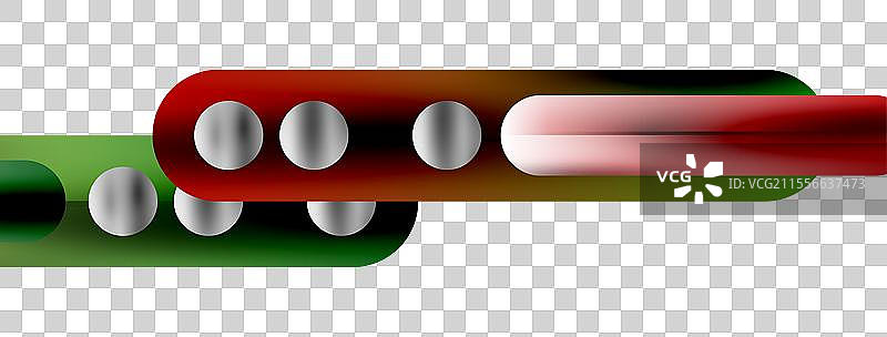 红色、绿色和白色的汽车零件，带有圆形设计图片素材