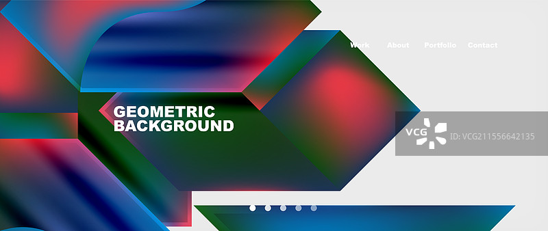 几何背景中带有天蓝色三角形图案图片素材